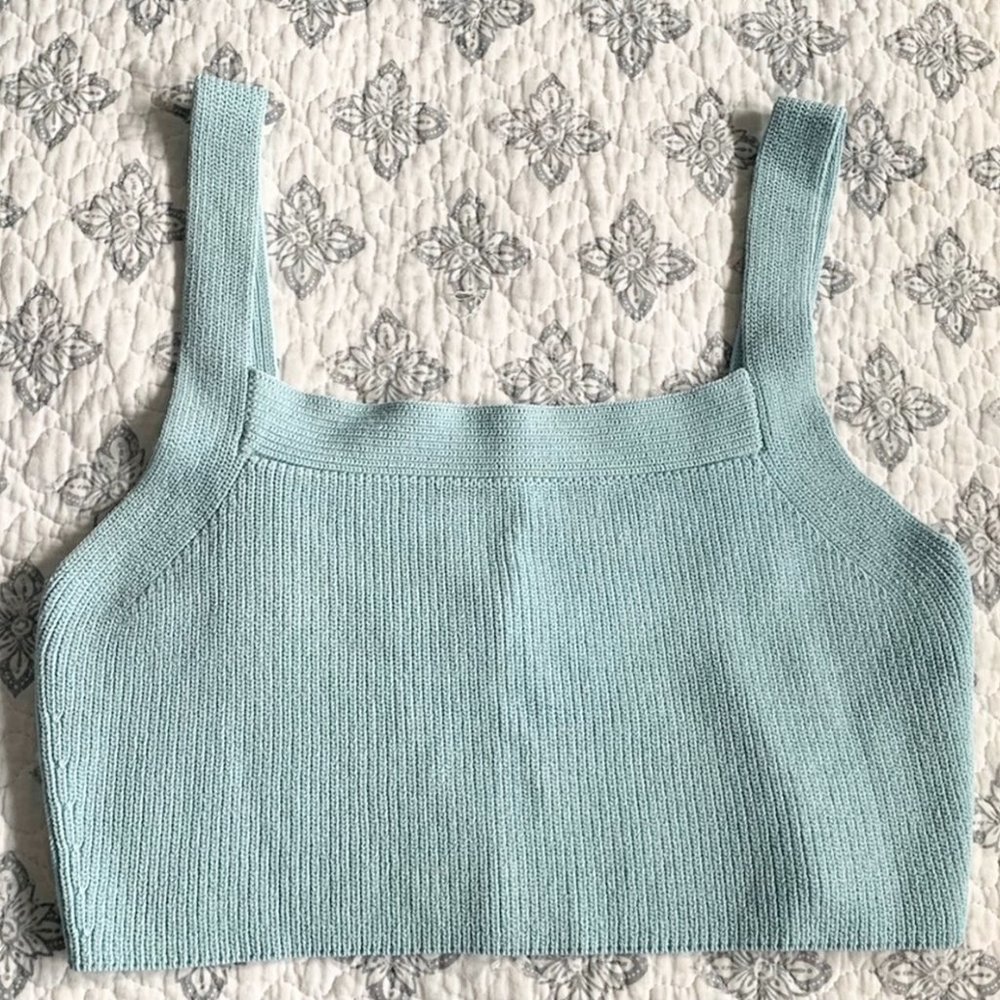 Aritzia San Clemente Top Blue NWOT